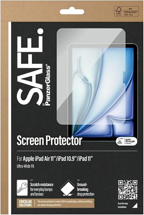 Actual product image Safe Tablet Glass (1 pcs., Apple iPad Air 11 2024, Apple iPad Air 11 2025, Apple iPad Air 11 2026)