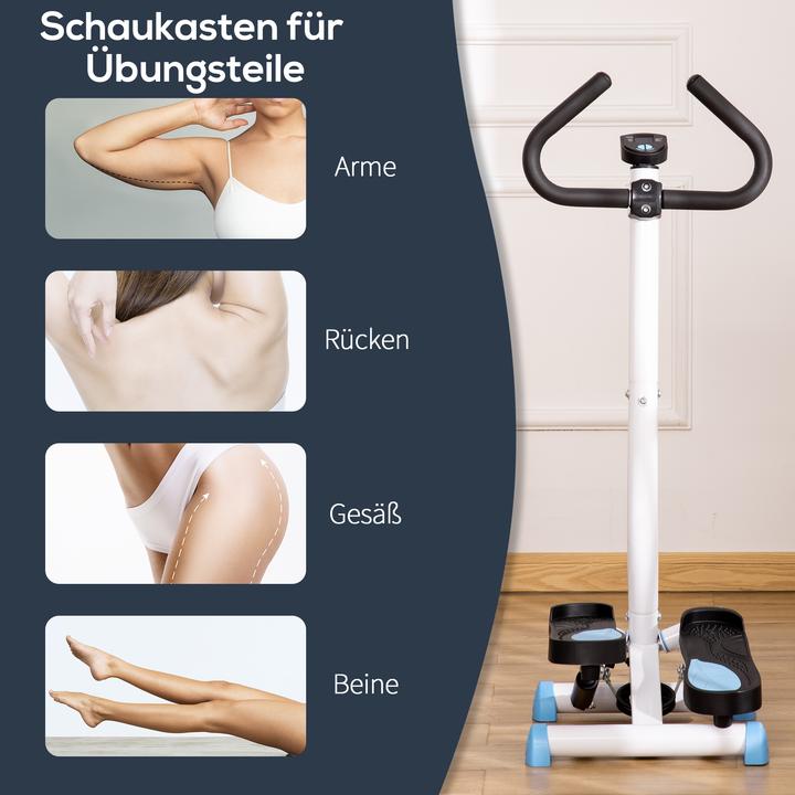 Produktbild Homcom Steppmaschine Stahl, ABS Blau+Schwarz