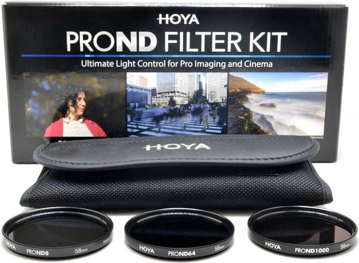 Produktbild Hoya PRO ND Filter Kit 8/64/1000 Filterset (62 mm, ND- / Graufilter, 62 mm)