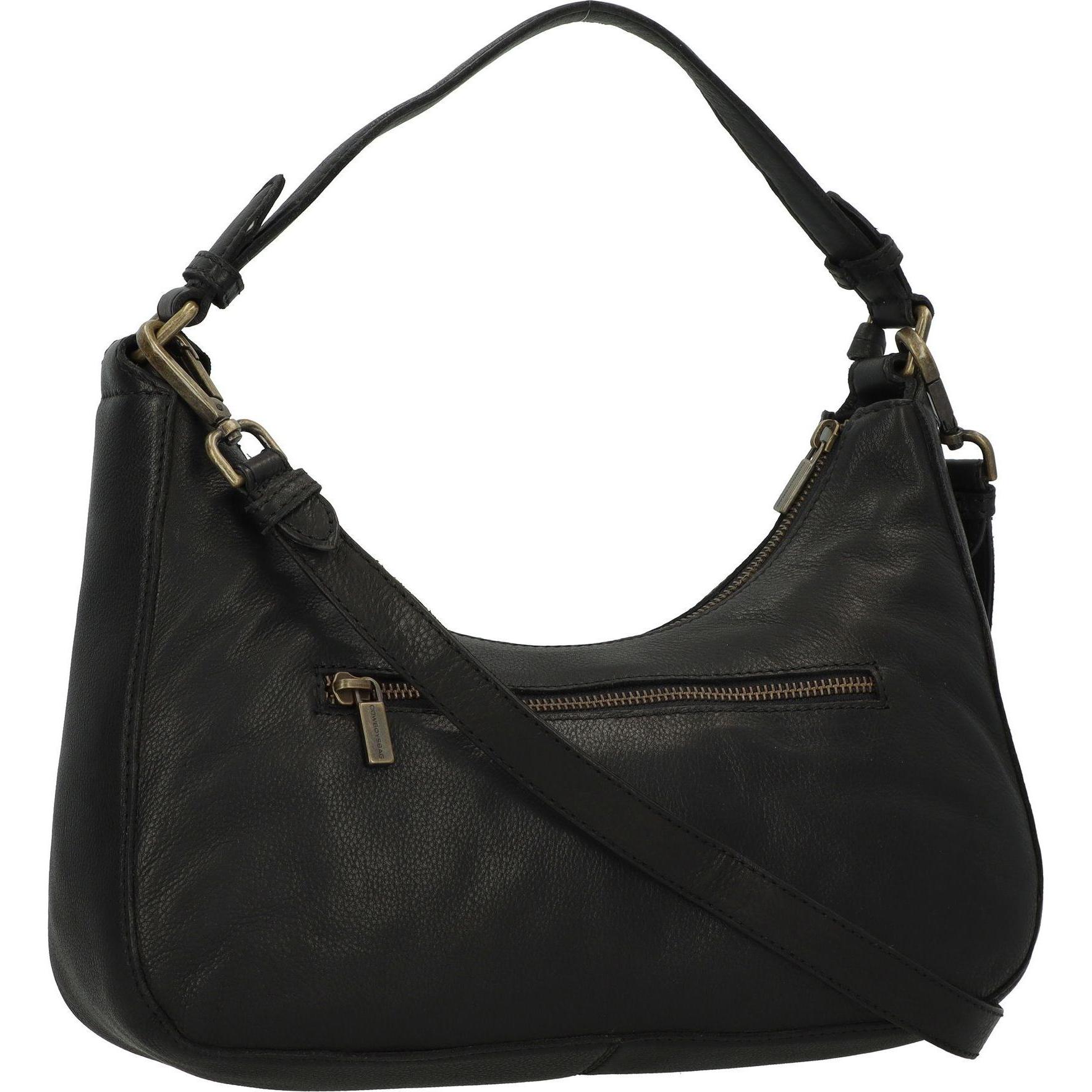 Thumbnail - Cowboysbag, Handtasche, Cortez Schultertasche Leder 31.5 cm, Schwarz