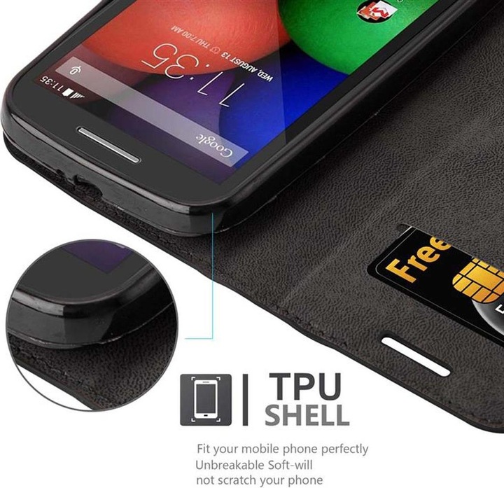 Produktbild Cadorabo Book Invisible Magnet Cover (Motorola Moto E1)