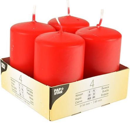 Papstar 10490 Wachskerze Zylinder (e) (4 Stk.)