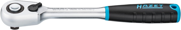 HAZET HiPer Feinzahn-Umschaltknarre ∙ Sicherheitsverriegelung 8816HPS ∙ Vierkant 10 mm (3/8 Zoll) (3/8")