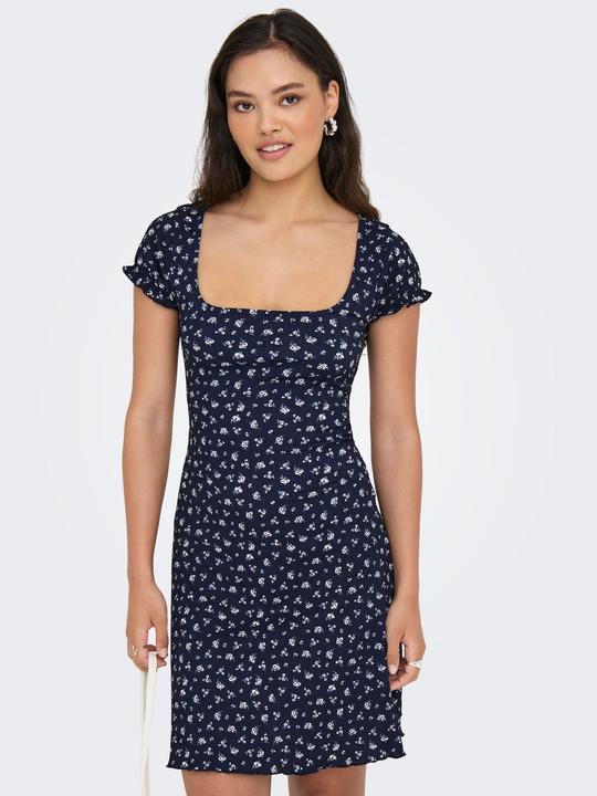Produktbild Only Normal geschnitten V-Ausschnitt Glockenärmel Midikleid Kleid (XS)