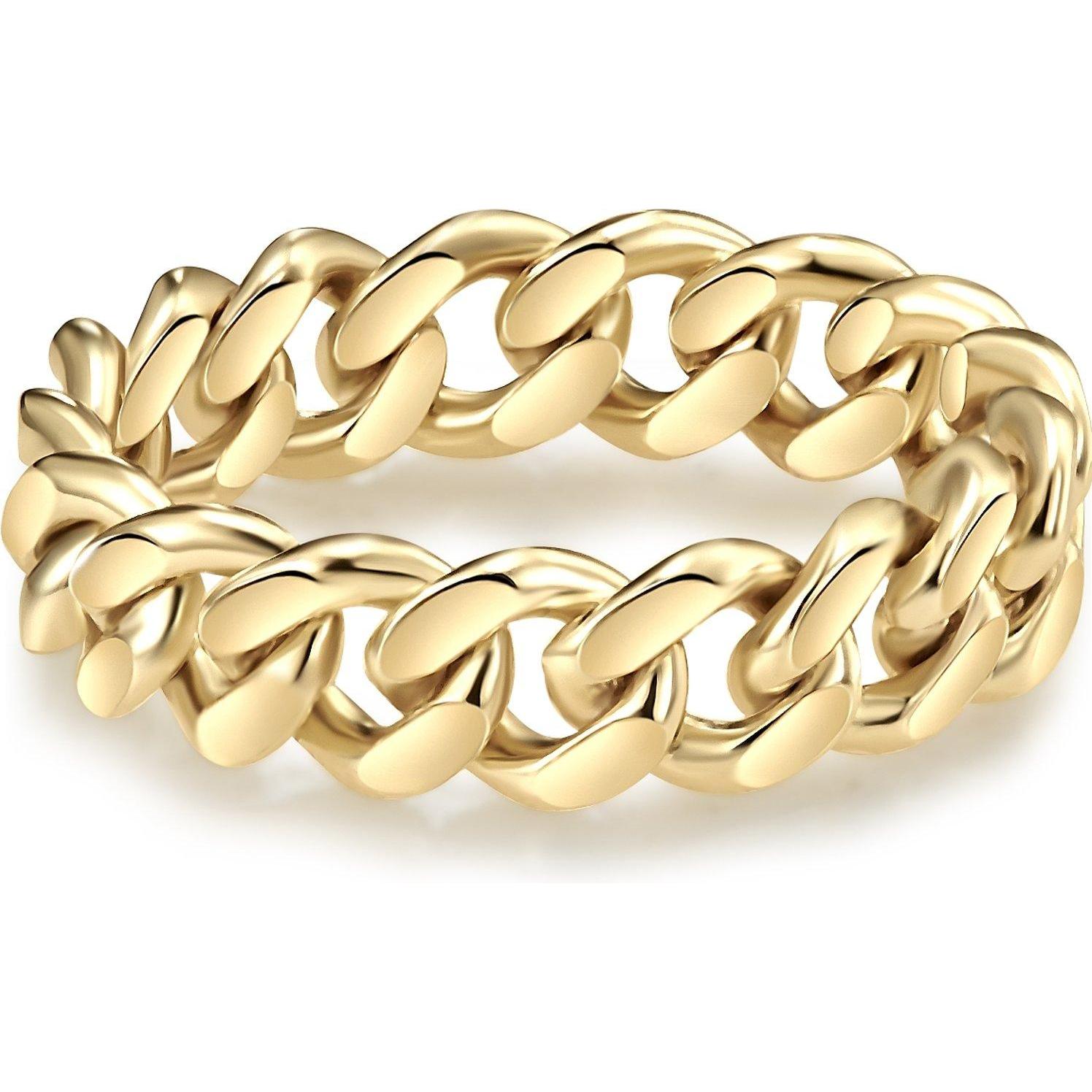 Glanzstücke München, Ring, Damen Sterling Silber gelbgold - 28535, (52, 925 Silber)