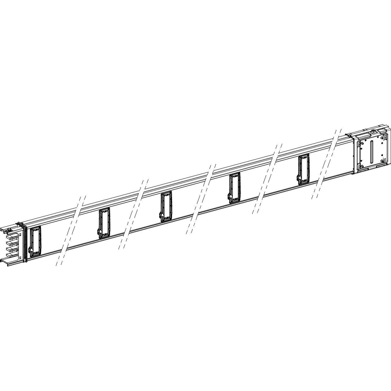 Schneider Electric, Verteilerschrank Zubehör, KSA gerades Element, 160A, 5m, 10Abgänge KSA160ED45010