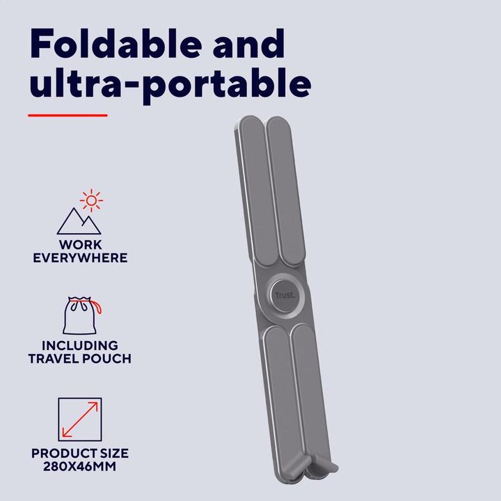 Actual product image Trust Macy Foldable Metal Laptop Stand