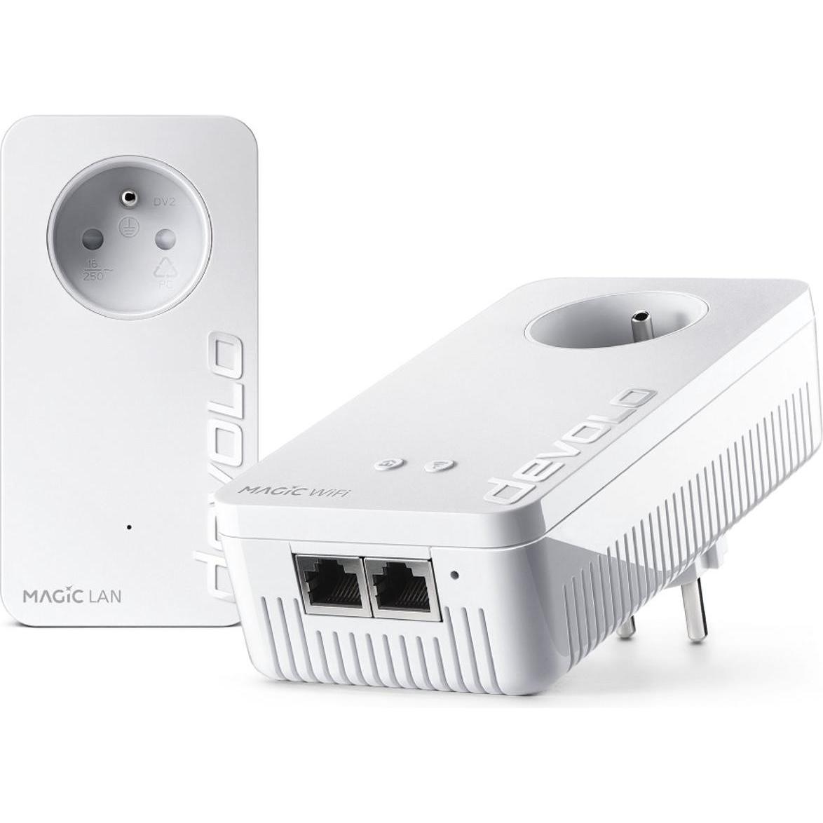 Devolo Magic 2 WiFi next Starter Kit - BE (7028) (2400 Mbit/s), Powerline, Weiss