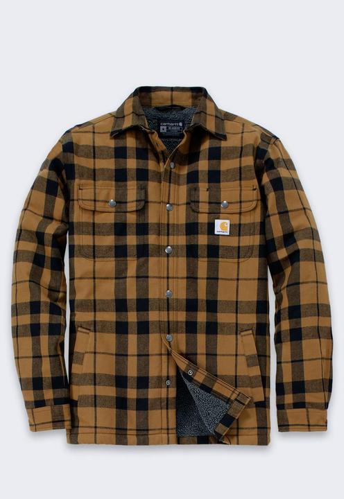 Carhartt Giacca in Flanella Foderata Sherpa Taglio Comodo (M)