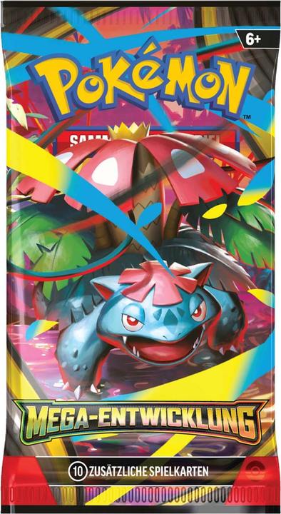 Actual product image Pokémon P-DE ME01 'Mega-Entwicklung' Booster 10K (German, Booster Pack)