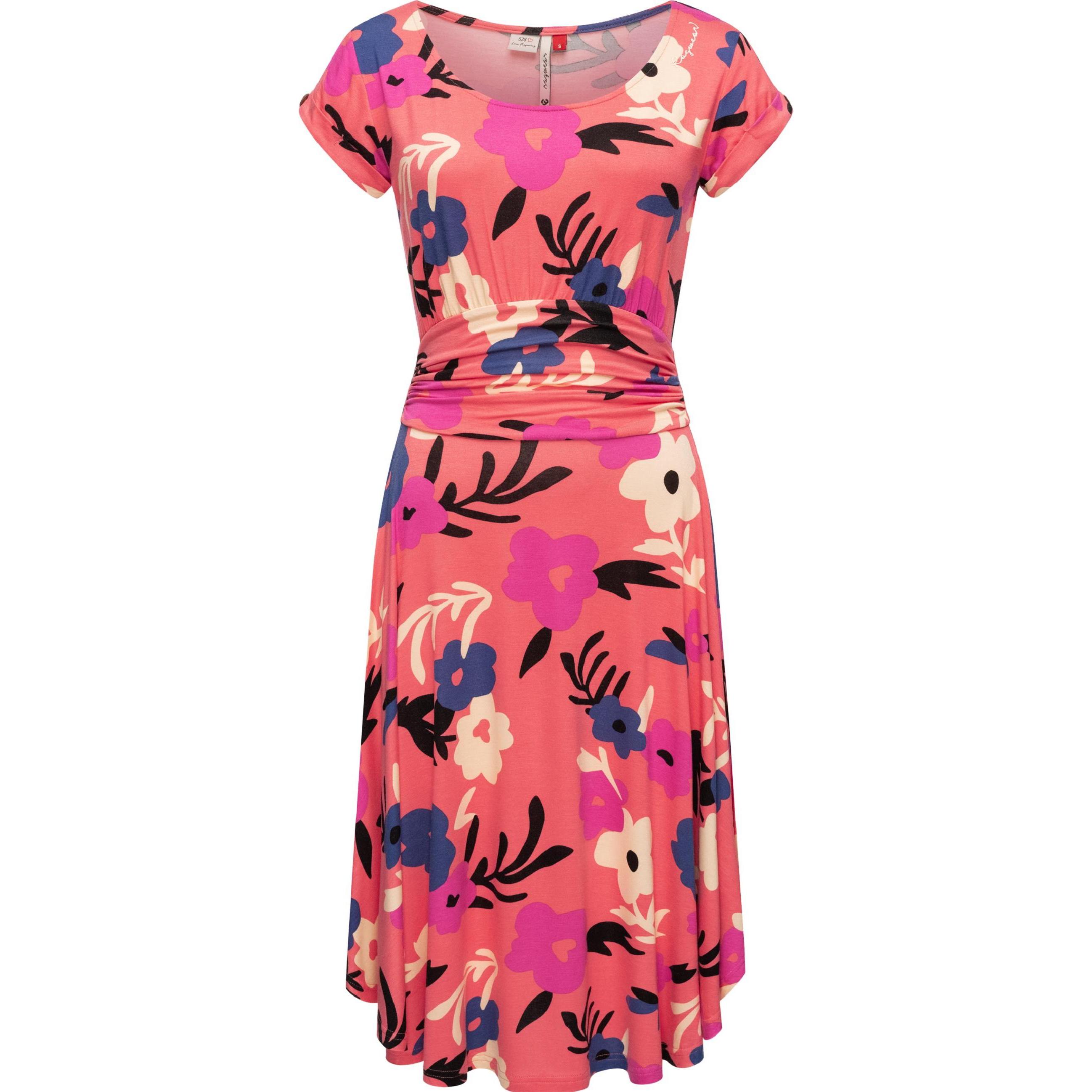 Ragwear, Damen, Kleider, Yvone Flowers, Orange, (S)