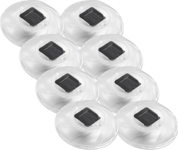 Bestway 8er-Set Schwimmendes Solar Poollicht mit Farbwechsel