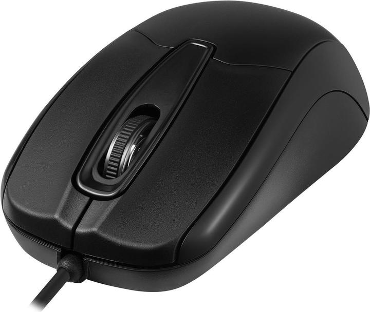 Actual product image Perixx PERIMICE-209 Mouse USB Optical 800 DPI Black (Cable)