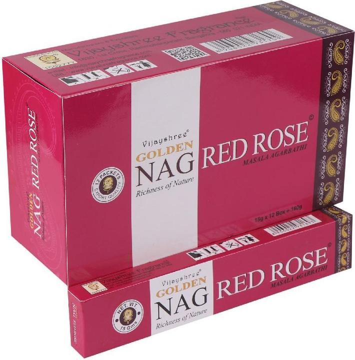 Zenvol Golden Nag Rote Rose Räucherstäbchen (1 Schachtel)