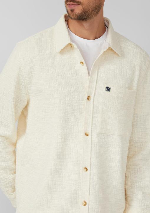 Immagine prodotto s.Oliver Hemd Overshirt in Bouclé-Optik mit Kentkragen (S)