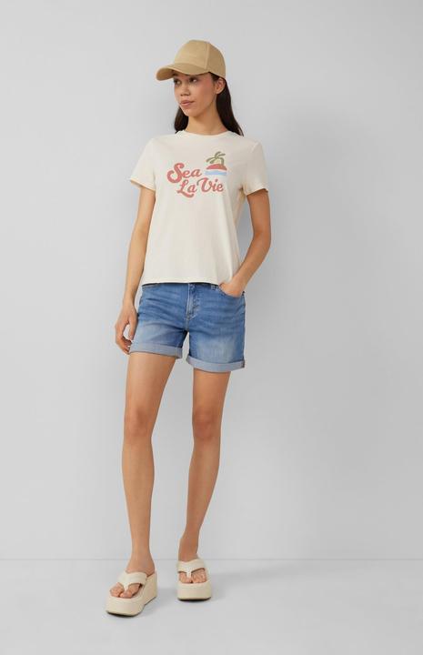 Actual product image S.Oliver T-Shirt Baumwollshirt mit Frontprint (XS)