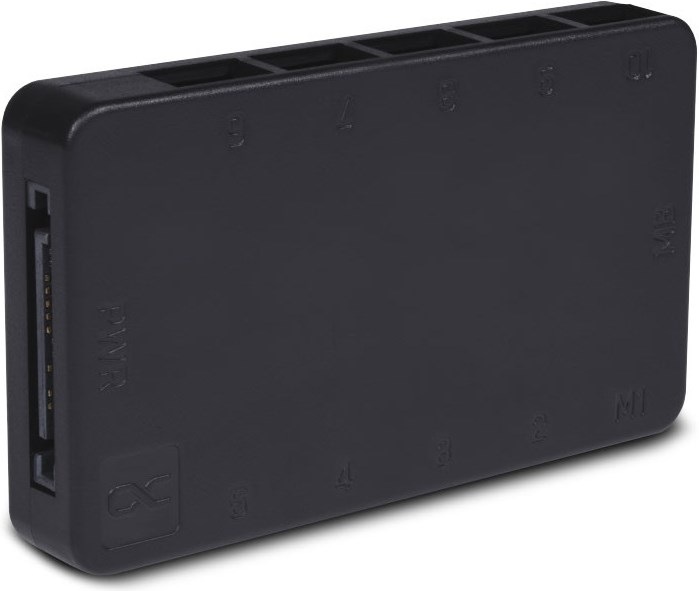 Actual product image Alphacool Core 10x 4-Pin PWM Splitter - black (10 Fan)