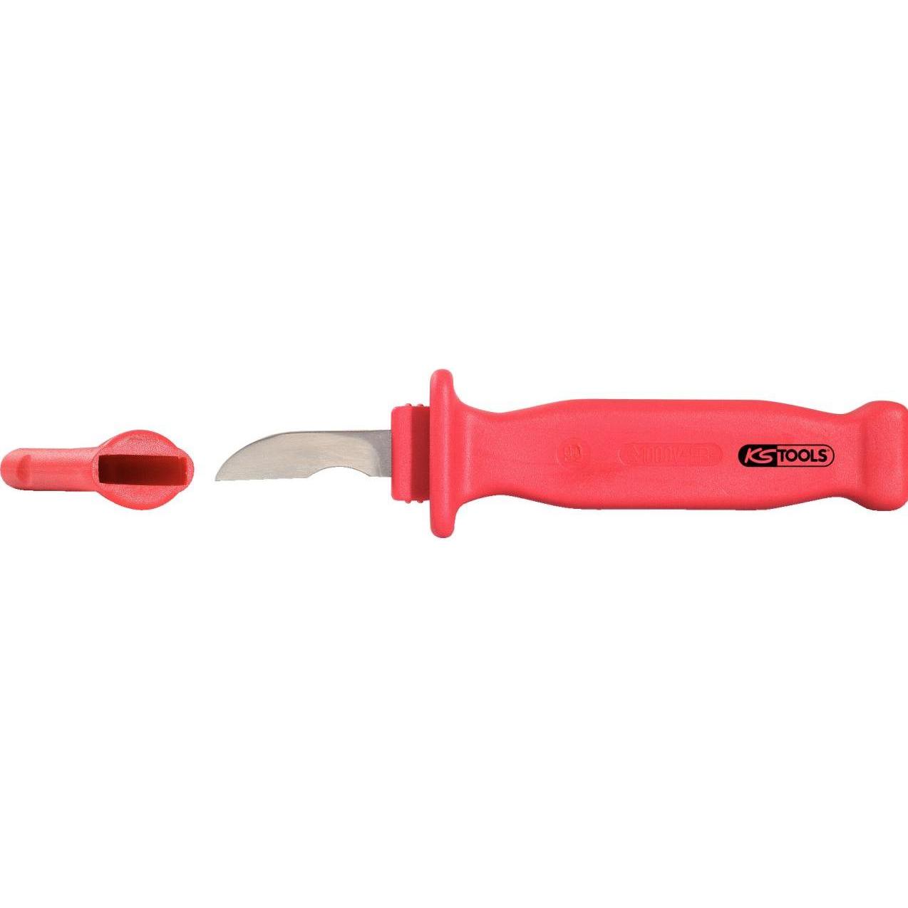 KS Tools, Mehrzweckmesser, Kabel-Abisoliermesser mit Schutzisolierung (4.50 cm)