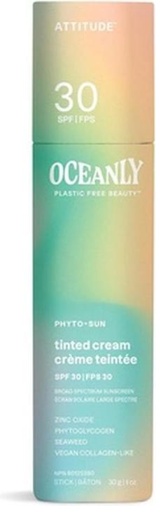 Attitude Oceanly Tinted Face Cream Stick with SPF 30 EWG Verified (Sonnenstick, SPF 30)