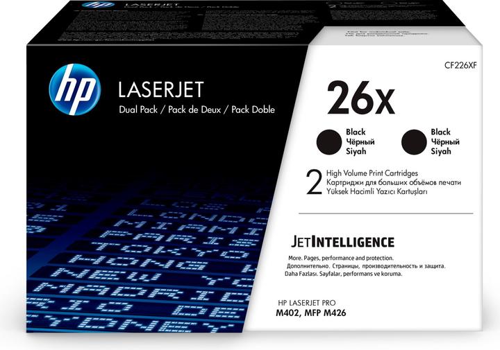 Produktbild HP 26X (BK) Doppelpack (BK)