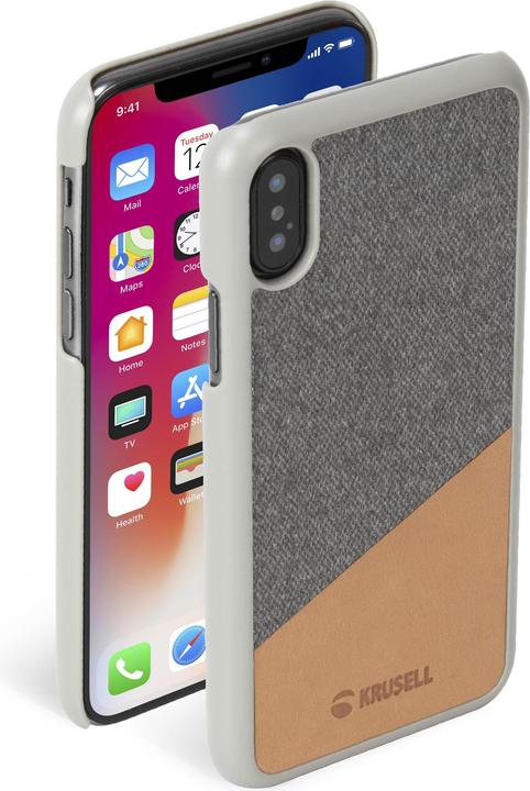Actual product image Krusell Tanum Cover Apple iPhone XS nude / gray (Apple iPhone XS)
