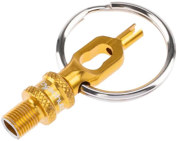 Produktbild By.schulz Ventiladapter V.5 Mini-Tool Alu eloxiert GOLD 1 Stück (Ventiladapter Set)