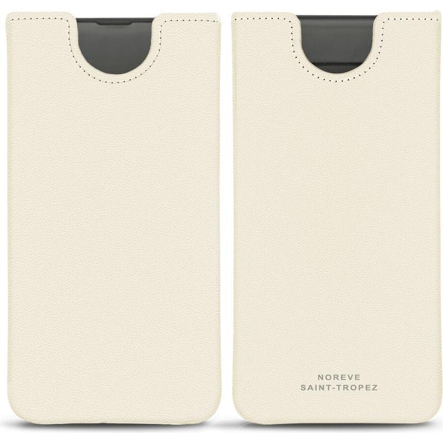 Noreve Lederschutzhülle (Samsung Galaxy S10), Smartphone Hülle, Weiss