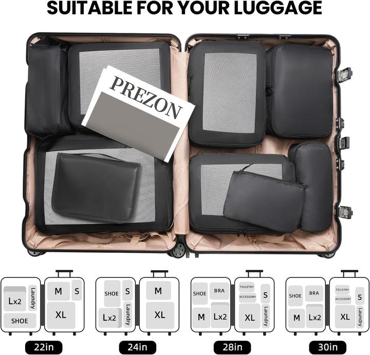 Produktbild Prezon 10-teiliges Gepäck-Organizer-Set