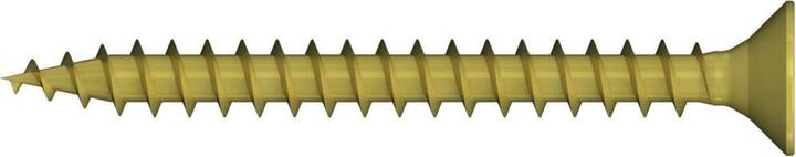 Actual product image Reisser R2 Chipboard screws, flat countersunk head, PZ, full thread, 6.0 x 50, steel, galvanised, yellow (200 Screws per piece)