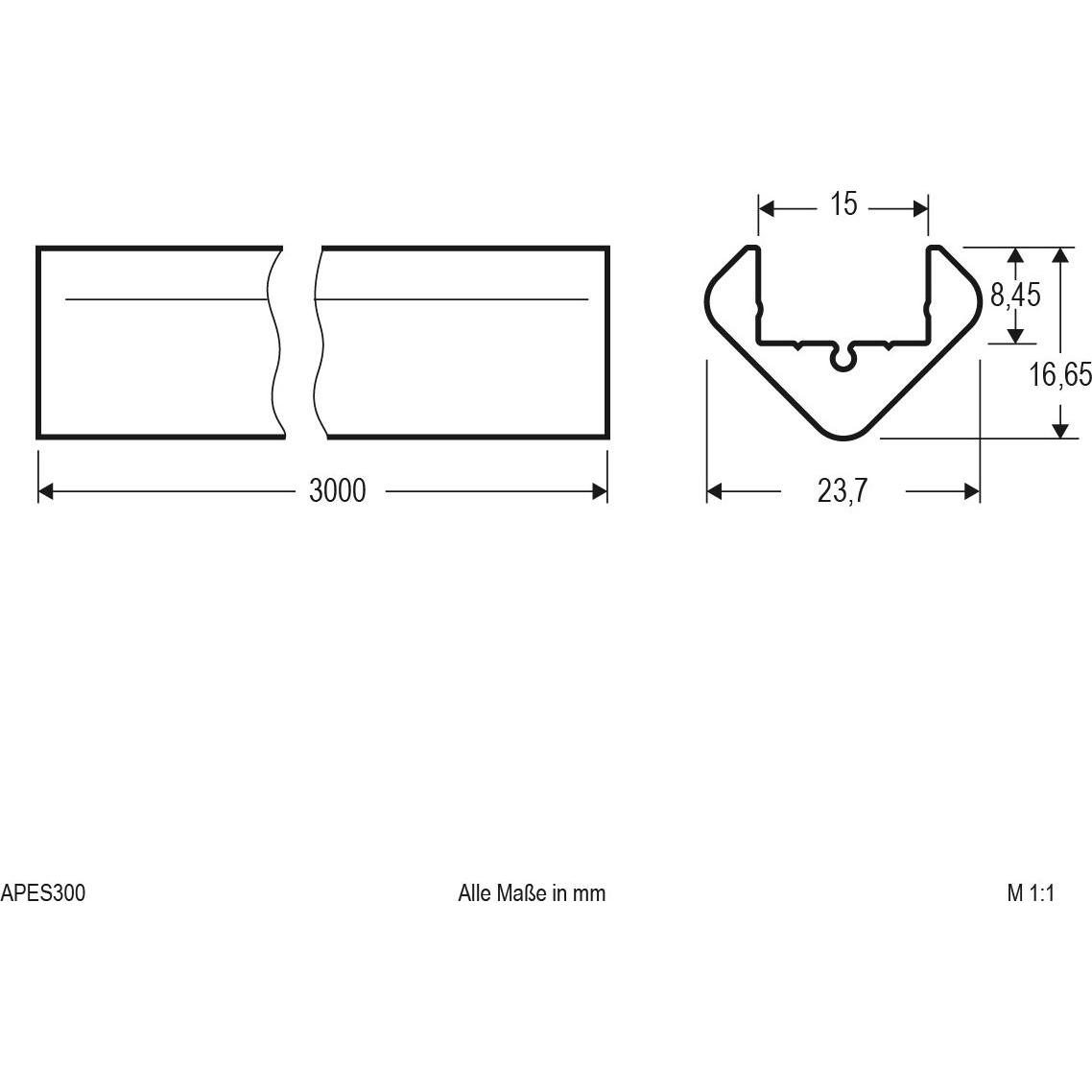 Thumbnail - EVN, Profil + Stange, Eck-Profil