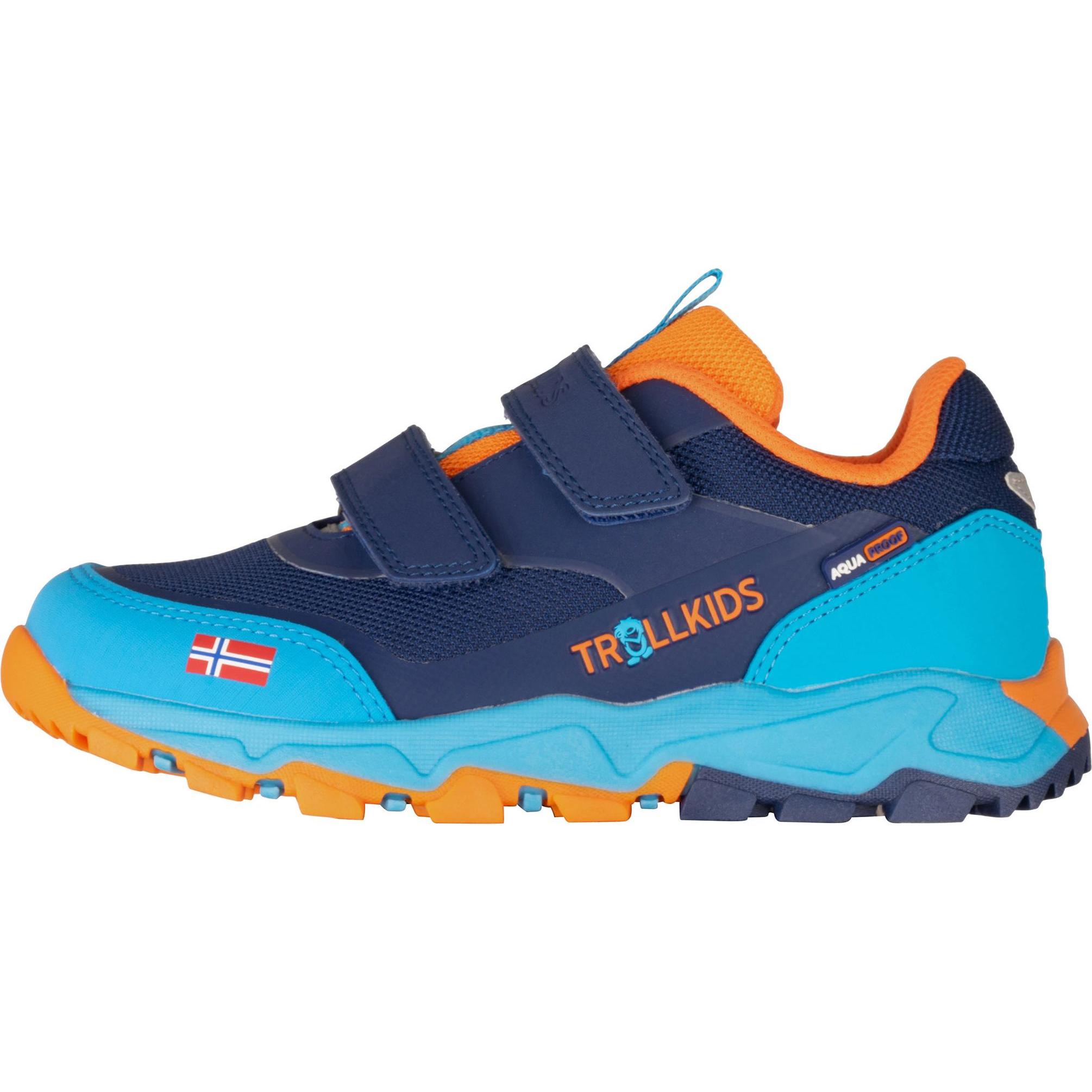 Trollkids, Unisex, Wanderschuhe, Kid's Preikestolen Hiker (34), Blau