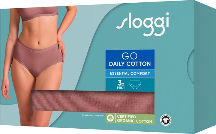 Produktbild Sloggi 3er Pack GO Daily Cotton Midi Slip (L, 3er Pack)