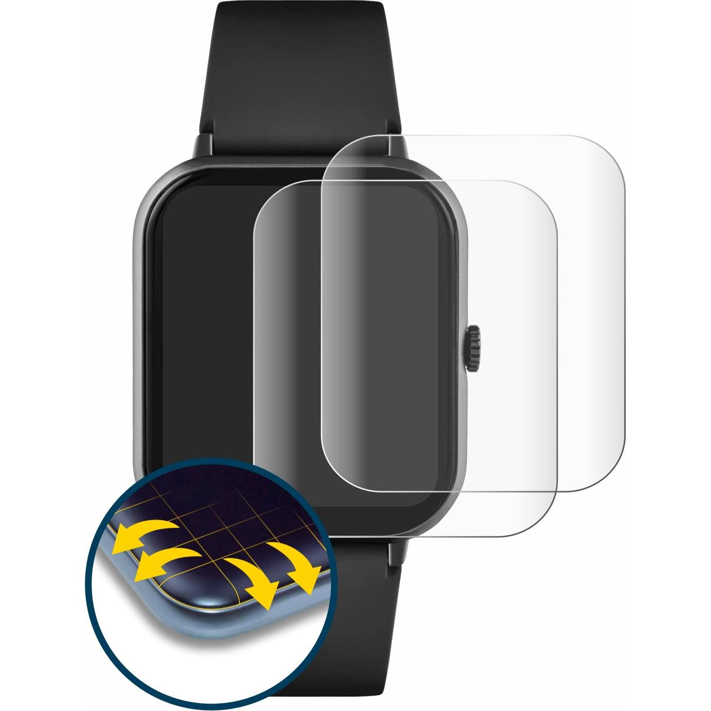 Thumbnail - BROTECT Full-Cover Displayschutz, Smartwatch Schutzfolie, Transparent