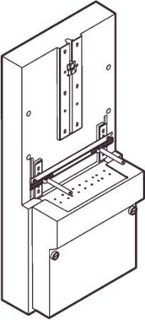 Immagine prodotto LK Målertavle UM-l per ledningstilslutning LxH: 250x560 mm lysegrå