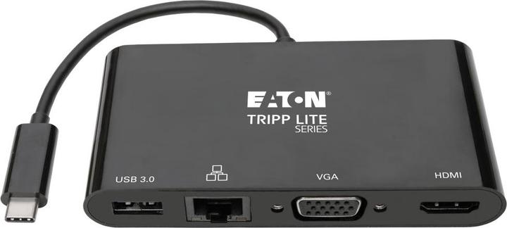 Produktbild Eaton USB-C Multiport Adapter - 4K HDMI VGA USB-A GbE HDCP Black (USB-C)