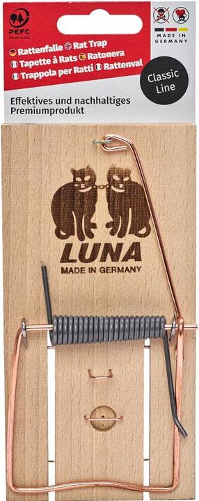 Produktbild Luna Rattenfalle im SB-Pack, mit Holzauslöser