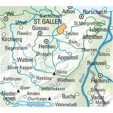 Thumbnail - St. Gallen-Appenzellerland 60000, Landkarte