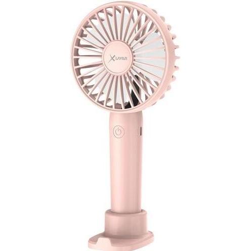 Xlayer Handventilator inkl. Smartphone-Halterung - Rosa, Ventilator, Rosa