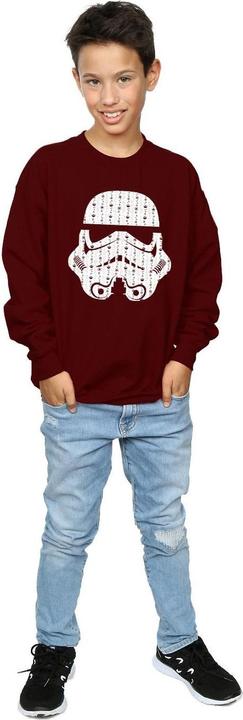 Produktbild Star Wars Christmas Stormtrooper Helmet Sweatshirt Jungen (152, 158)
