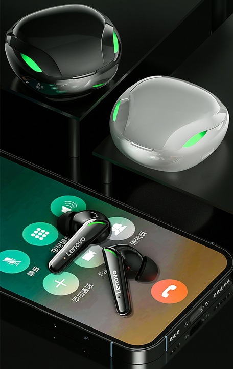 Actual product image Lenovo XT92 TWS earphones (Black) (8 h, Wireless)