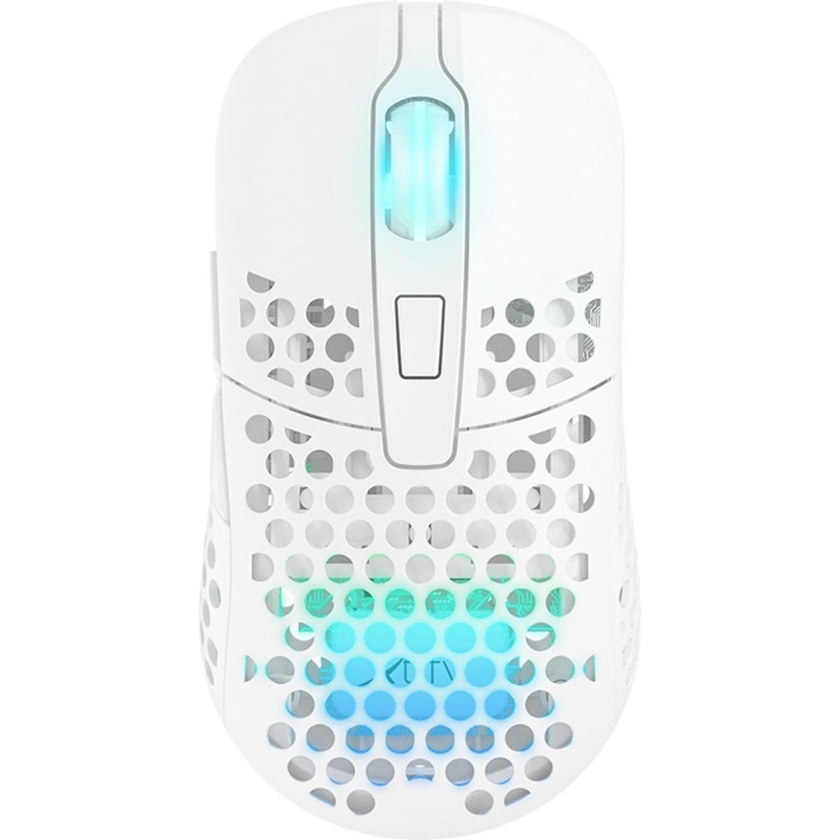 CHERRY xtrfy Mouse da gioco senza fili M42, RGB (Senza fili), Mouse, Bianco