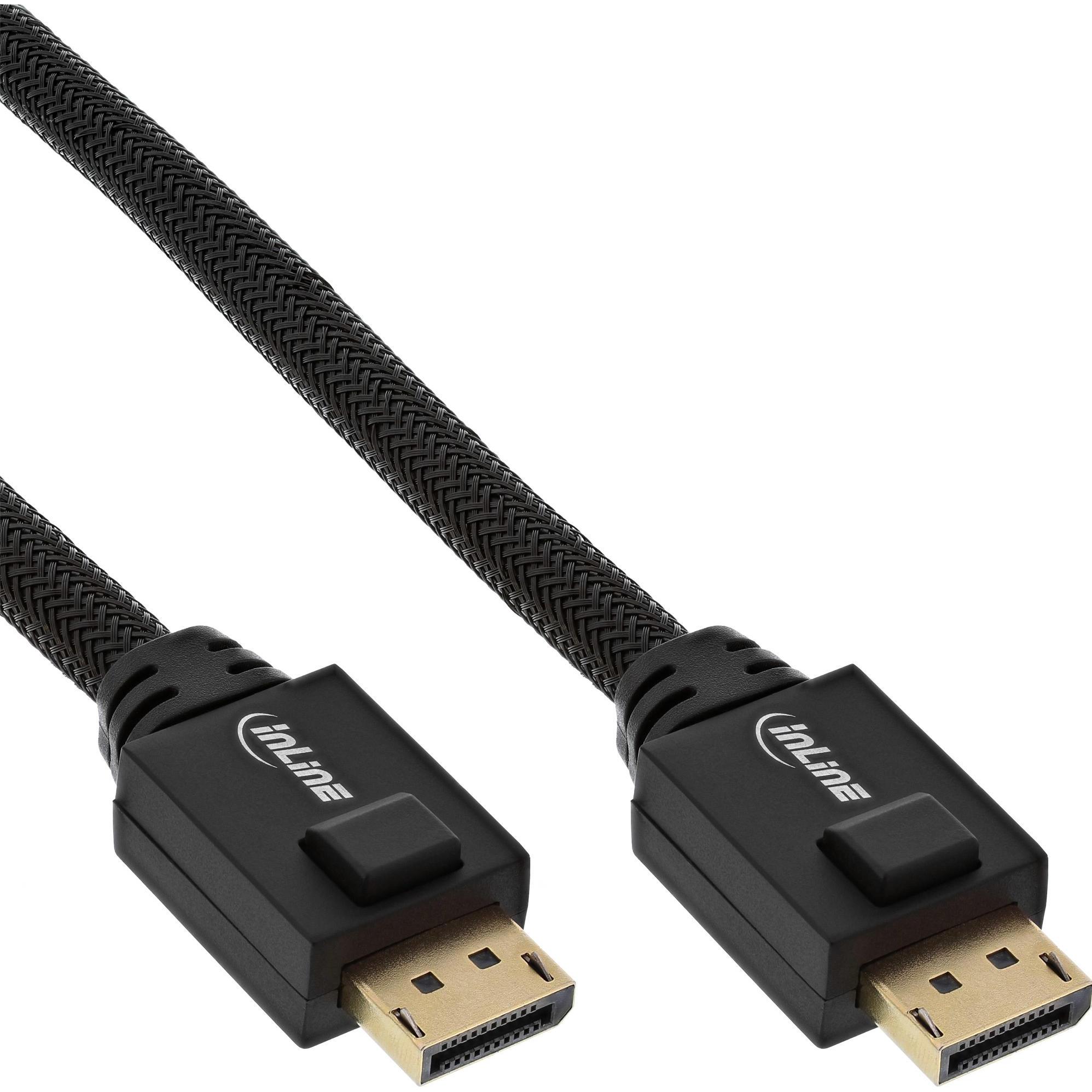 InLine DisplayPort — DisplayPort (25 m), Cavo video, Nero