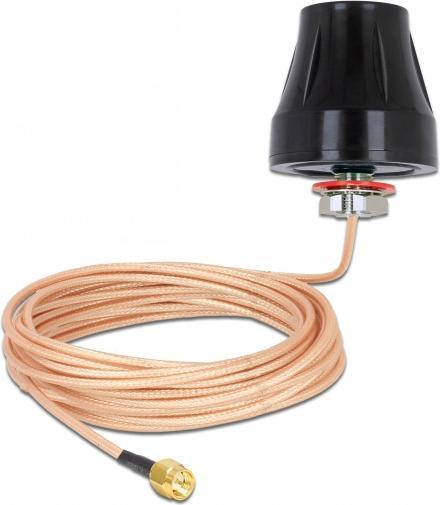 Produktbild Delock LTE/HSPA/GSM Antenne, SMA-Stecker, schwarz (WLAN, Lora, DECT)