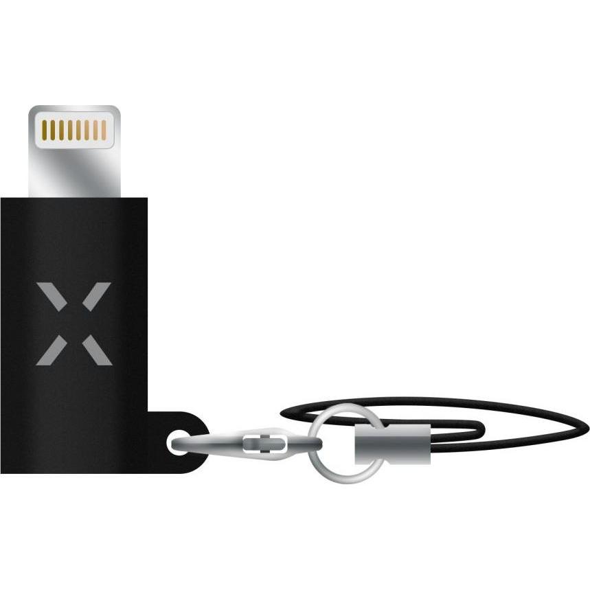 Fixed FIXA-ML-BK-Adapter-Ladegerät und Datenkabel MicrousB-Lightning, Schwarz, Cavo USB