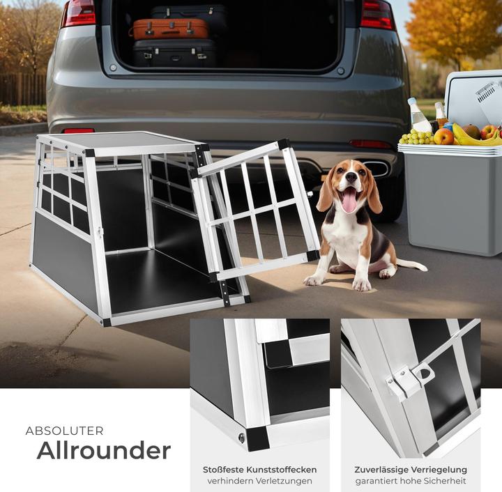 Image du produit tectake Boîte de transport pour chiens (Chien, Fermeture de sécurité)