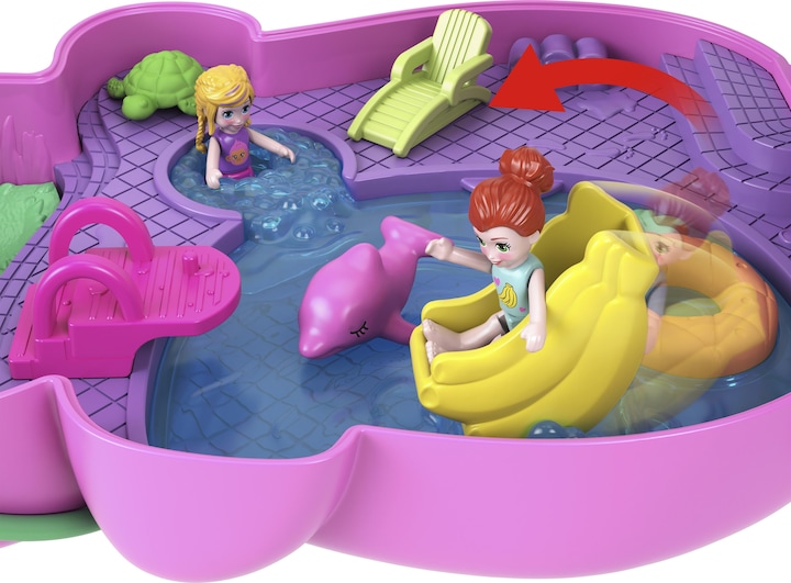 Actual product image Polly Pocket Play set monkey mum and baby