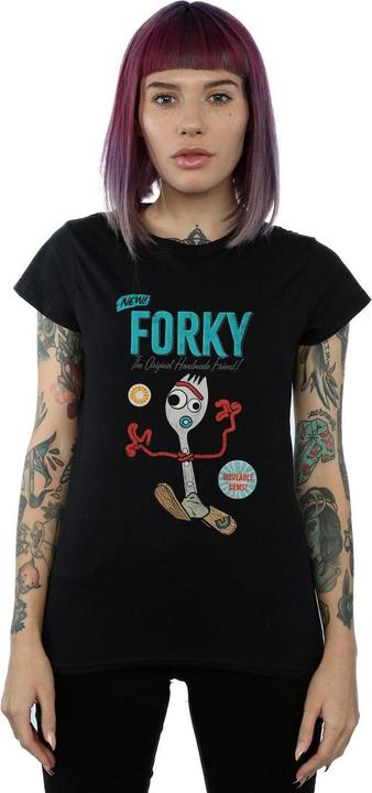 Actual product image Disney Womens/Ladies Toy Story 4 Forky Handmade Friend Cotton T-Shirt (XL)
