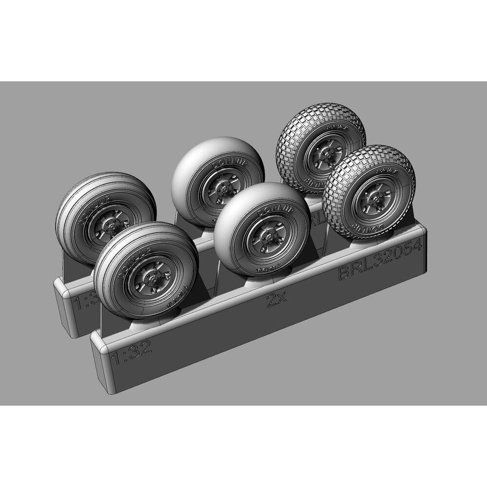 Brengun Spitfire 5 spoke wheels set (3 types of tires)