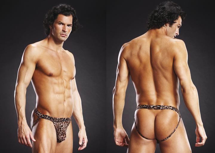 Actual product image Blue Line Jock Strap Leopard (L)
