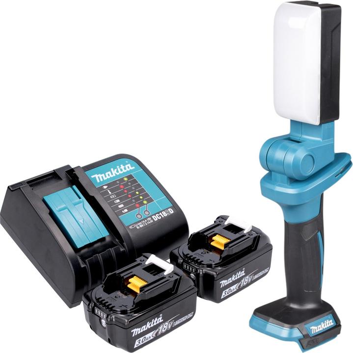 Produktbild Makita DML 816 SFX Akku Arbeitsleuchte 18 V 500 lm LED + 2x Akku 3,0 Ah + Ladegerät (500 lm)